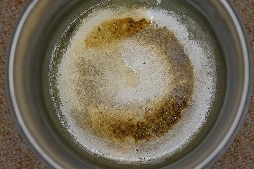 residue left after distilling normal tap water 
